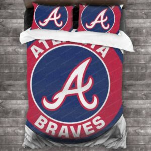 Atlanta Braves Baseball Sport 18 Logo Type 1465 Bedding Sets Sporty Bedroom Home Decor
