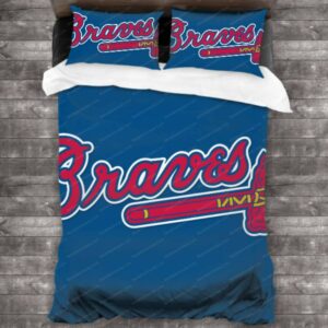 Atlanta Braves Baseball Sport 23 Logo Type 1471 Bedding Sets Sporty Bedroom Home Decor