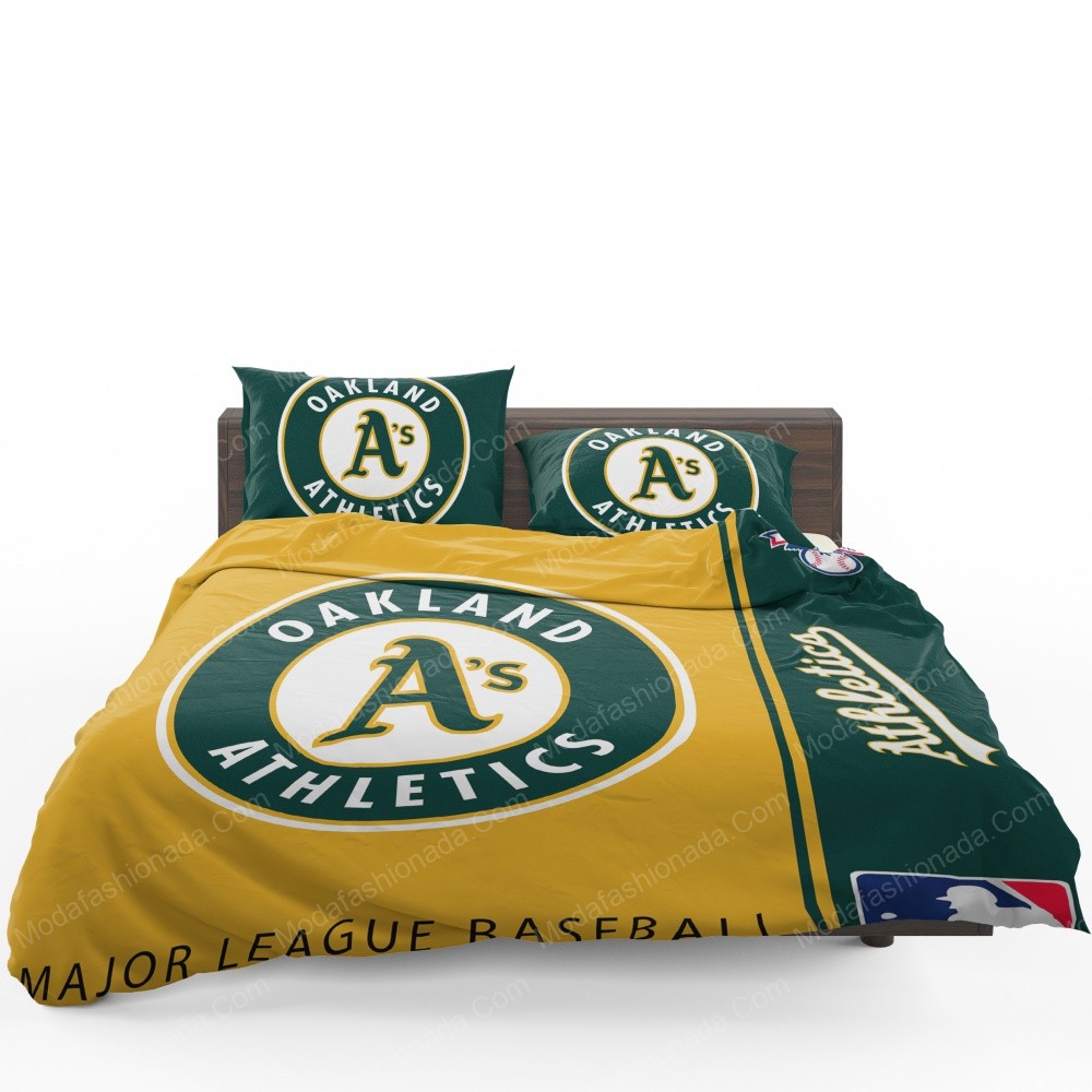 Oakland Athletics Mlb Baseball American League Sport 1 Logo Type 1582 Bedding Sets Sporty Bedroom Home Decor