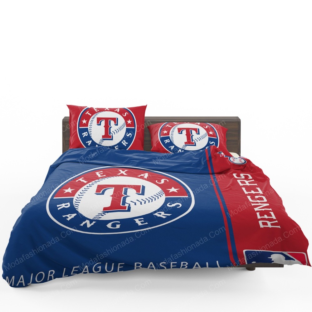 Texas Rangers Mlb Baseball American League Sport 1 Logo Type 1583 Bedding Sets Sporty Bedroom Home Decor