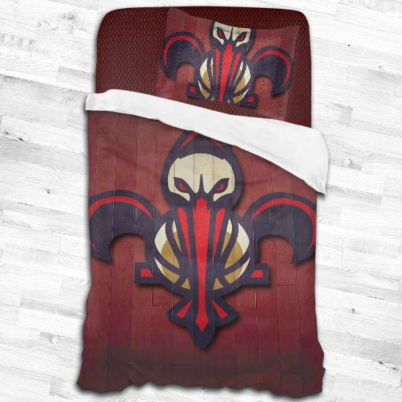 New Orleans Pelicans Logo Type 2113 Bedding Sets Sporty Bedroom Home Decor