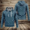 Louis Vuitton Supreme Blue Type 590 Luxury Hoodie Fashion Brand Outfit
