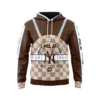 Louis Vuitton Mlb York Yankees Brown Type 489 Luxury Hoodie Fashion Brand Outfit