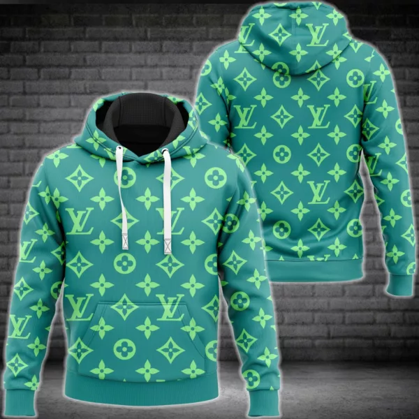 Louis Vuitton Green Type 363 Hoodie Outfit Luxury Fashion Brand