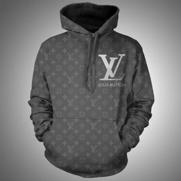 Louis Vuitton Grey Type 275 Luxury Hoodie Outfit Fashion Brand