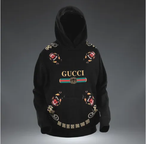 Gucci Black Type 253 Hoodie Outfit Fashion Brand Luxury