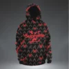 Louis Vuitton Supreme Black Red Type 207 Luxury Hoodie Outfit Fashion Brand