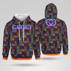 Gucci Multicolor Type 200 Hoodie Outfit Luxury Fashion Brand