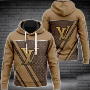 Louis Vuitton Brown Lv Type 141 Hoodie Fashion Brand Outfit Luxury