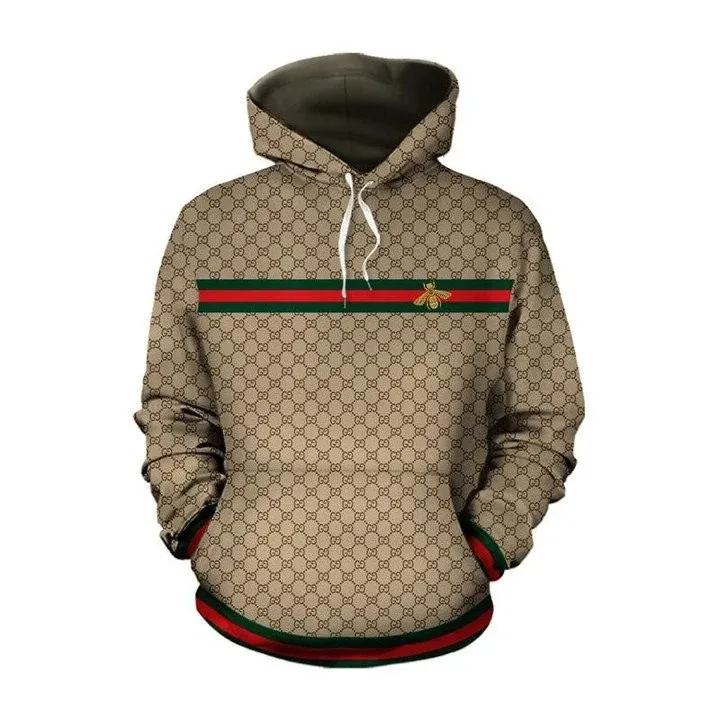 Gucci Bee Brown Type 111 Hoodie Outfit Luxury Fashion Brand