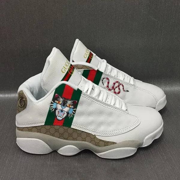 Gucci Tiger Multi Color Air Jordan 13 Shoes Sneakers Fashion Trending Luxury