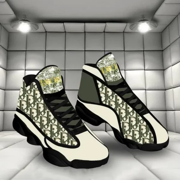 Dior Moss Green Air Jordan 13 Fashion Shoes Trending Sneakers Luxury