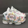 Gianni Versace Flower Air Jordan 13 Luxury Trending Shoes Fashion Sneakers