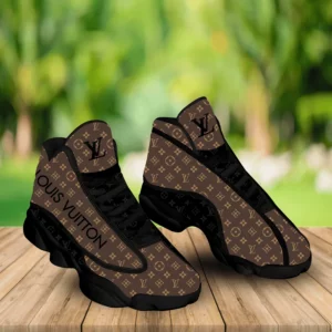 LV Louis Vuitton Brown Air Jordan 13 Sneakers Luxury Shoes Fashion Trending