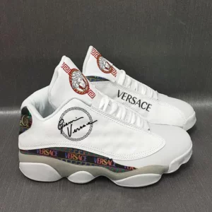 Gianni Versace White Air Jordan 13 Shoes Trending Sneakers Fashion Luxury