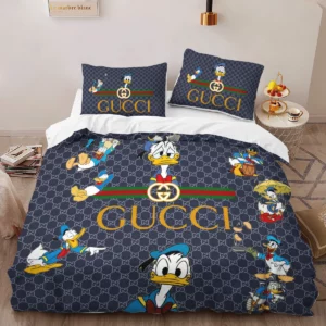 Gucci Donald Louis Vuitton Logo Brand Bedding Set Home Decor Bedroom Bedspread Luxury