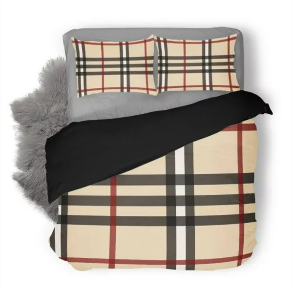 Burberry Logo Brand Bedding Set Home Decor Bedspread Luxury Bedroom