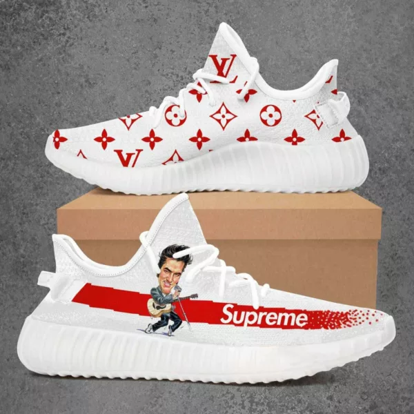 Louis Vuitton Supreme Elvis Presley Luxury Brand Premium Yeezy Sneaker