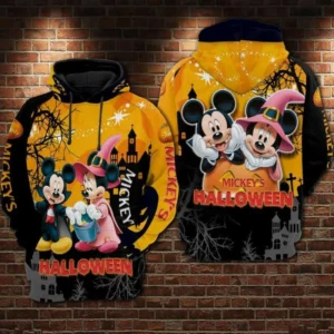 Disney Minnie Mickey Mouse Witch Halloween Type 1137 Hoodie Outfit Fashion Brand Luxury