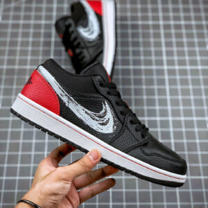 Air Jordan 1 Low Brushstroke Swoosh For Sale