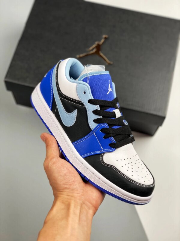 Air Jordan 1 Low Blue Black White DH0206-400 For Sale