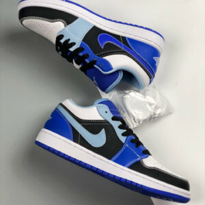 Air Jordan 1 Low Blue Black White DH0206-400 For Sale