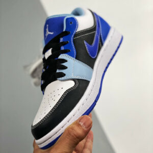 Air Jordan 1 Low Blue Black White DH0206-400 For Sale