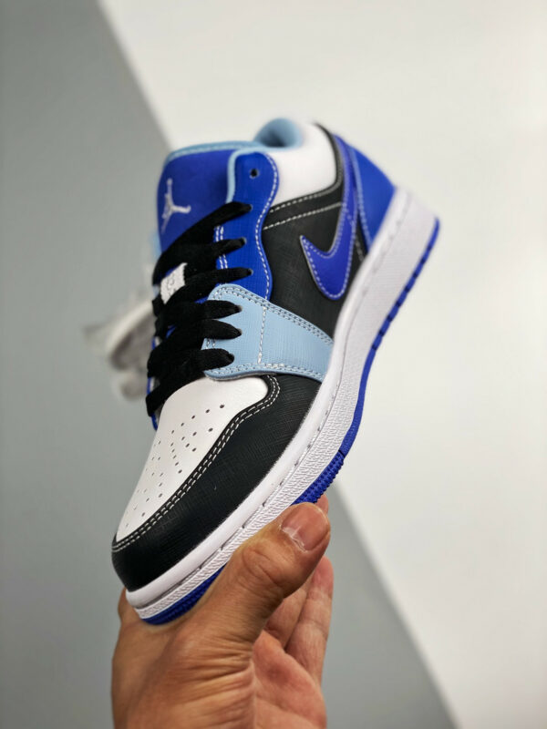 Air Jordan 1 Low Blue Black White DH0206-400 For Sale