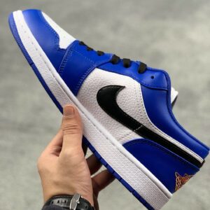 Air Jordan 1 Low Hyper Royal White-Orange Peel On Sale