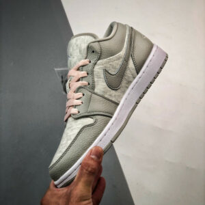 Air Jordan 1 Low Light Iron Ore White-Atmosphere DQ6076-001 For Sale