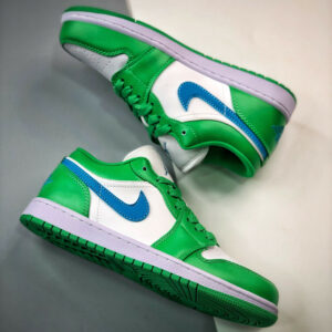 Air Jordan 1 Low Lucky Green Aquatone-White DC0774-304 For Sale