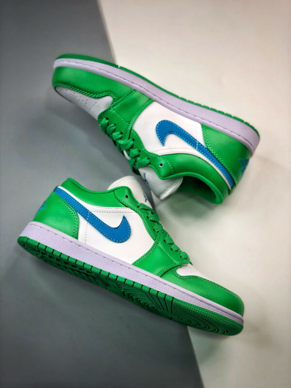 Air Jordan 1 Low Lucky Green Aquatone-White DC0774-304 For Sale