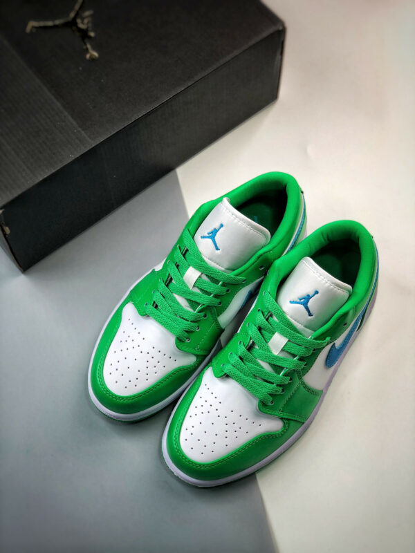 Air Jordan 1 Low Lucky Green Aquatone-White DC0774-304 For Sale