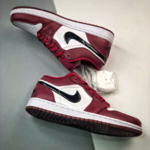 Air Jordan 1 Low Noble Red White Black 553558-604 For Sale