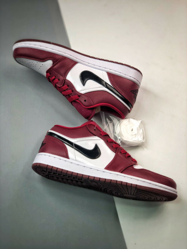 Air Jordan 1 Low Noble Red White Black 553558-604 For Sale