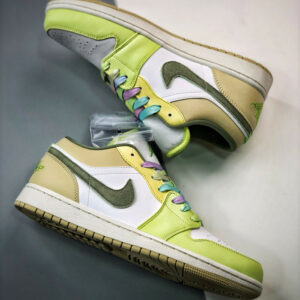 Air Jordan 1 Low Sail Light Olive-Pale Citron-Desert FD9906-131 For Sale