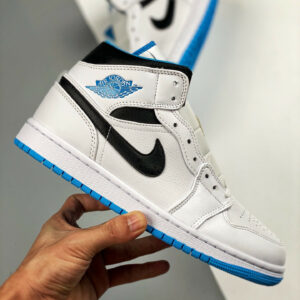 Air Jordan 1 Mid Laser Blue 554724-141 For Sale