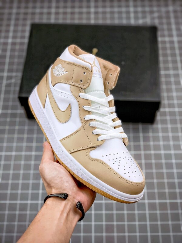 Air Jordan 1 Mid Tan Gum 554724-271 For Sale