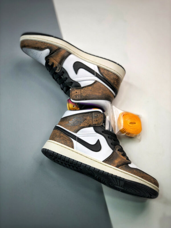 Air Jordan 1 Mid Orange Wear-Away DQ8417-071 For Sale