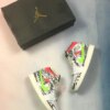 Air Jordan 1 Mid Print White Black Green Red For Sale