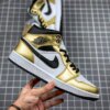 Air Jordan 1 Mid SE Metallic Gold White-Black DC1419-700 For Sale