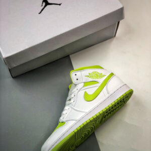 Air Jordan 1 Mid White Lime BQ6472-131 For Sale