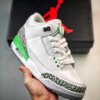 Air Jordan 3 White Lucky Green-Varsity Red-Cement Grey-Sail For Sale
