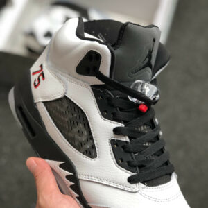 Air Jordan 5 PSG White Black For Sale