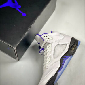 Air Jordan 5 White Dark Concord-Black For Sale