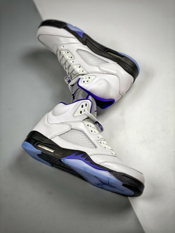 Air Jordan 5 White Dark Concord-Black For Sale