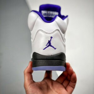 Air Jordan 5 White Dark Concord-Black For Sale