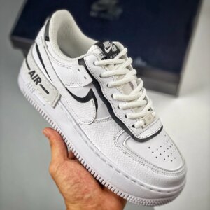 Custom Nike Air Force 1 Shadow White Black For Sale