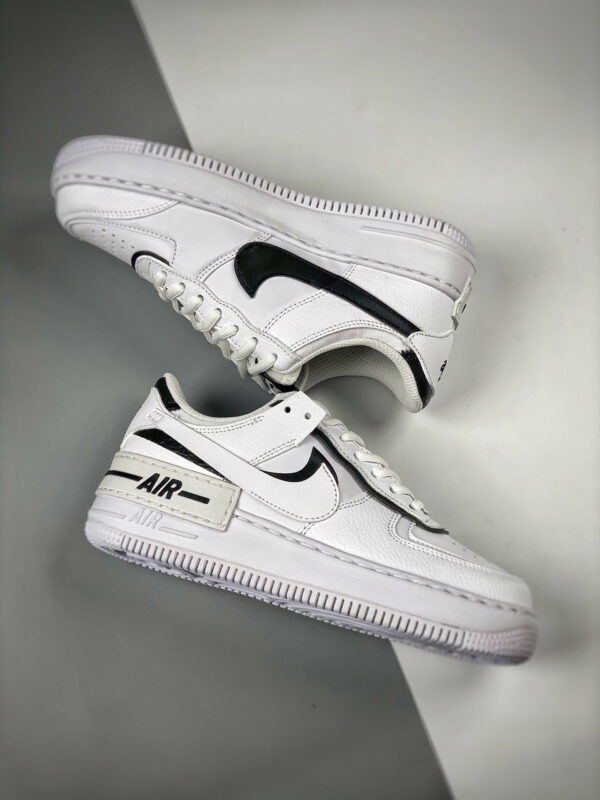 Custom Nike Air Force 1 Shadow White Black For Sale