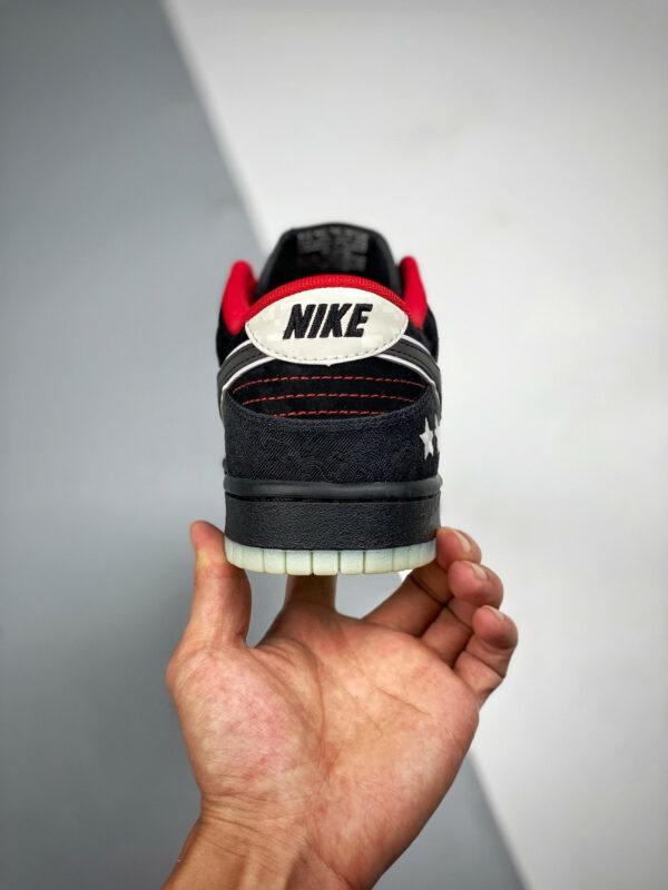 LPL x Nike Dunk Low Black White-Bright Crimson For Sale